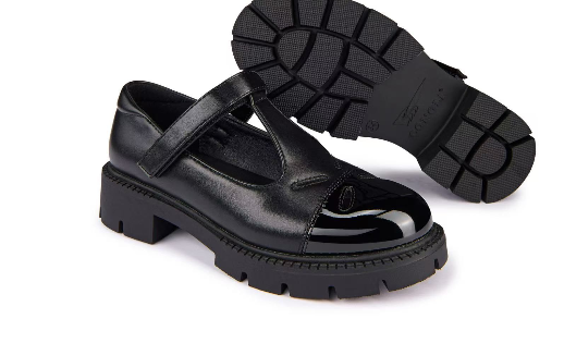 Girls' Black School Shoes