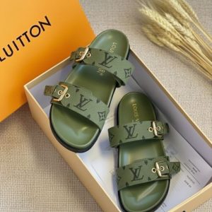 Women's Comfortable Leather Slide Sandals
