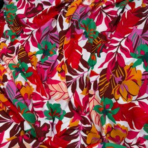 Premium Flower Print Crepe Dress Material