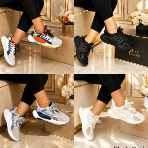Mesh Knitted Sneakers For Ladies